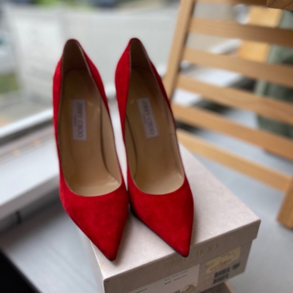 JIMMY CHOO ANOUK SUE SUEDE PUMP SZ 40 SHOE - Picture 3 of 6